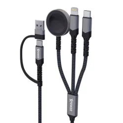 Xpower 60W 6In1 Cable For Phone & Watch - Black
